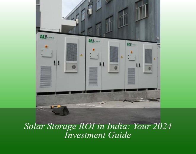 Solar Storage ROI in India: Your 2024 Investment Guide